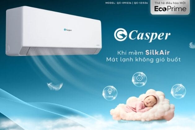 ĐIỀU HÒA CASPER 9000BTU INVERTER: SỰ LỰA CHỌN HOÀN HẢO CHO KHÔNG GIAN NHỎ